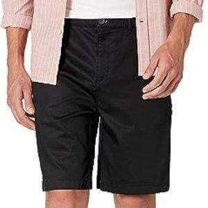 28 Palms Men's 9" Inseam Cotton Tencel Chino Short Black Size 32